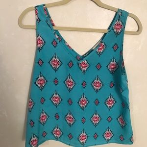 Diamond printed tank top